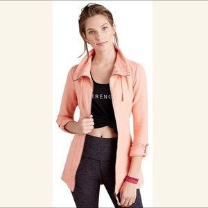 Anthro Saturday Sunday Peach Orange Zip up Jacket